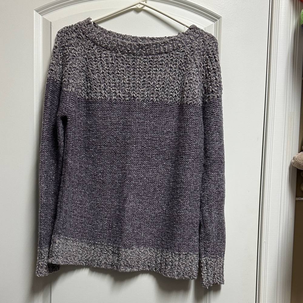 Women's Purple/Gray Sweater